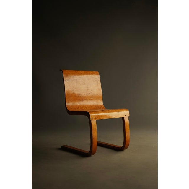 Alvar Aalto Vintage Model No.21 Chair with Karelian Birch Seat by Alvar Aalto, 1933 For Sale - Image 4 of 18