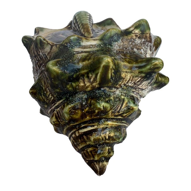 Ceramic Conch Shell Dish For Sale - Image 4 of 8