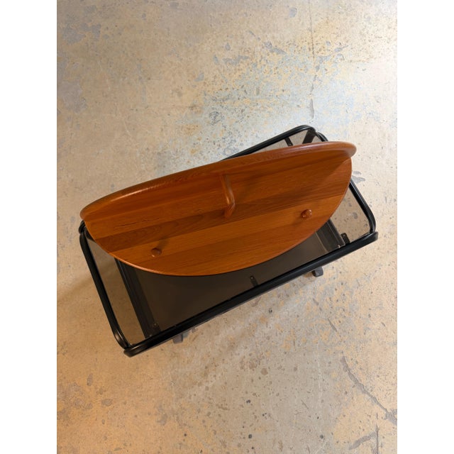 A geometric masterpiece for your hallway: This exceptional coat rack, crafted from solid teak by the renowned Danish...