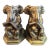 Vintage Elephant Reading a Book Metal Gold Bookends- a Pair For Sale