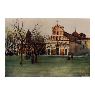 1905 Italian Original Print - The Church of Sao Paolo - From Book Florence & Some Tuscan Cities (1905) For Sale