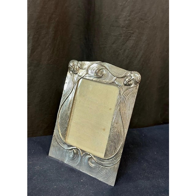 Metal Vintage Art Nouveau Photo Frame For Sale - Image 7 of 7