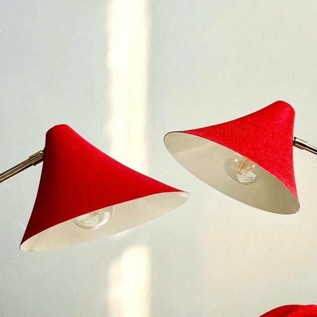 Crows Foot Table Lamp Set by Cosack, 1950s, Set of 2, in Good conditions. Designed 1950 to 1959 This piece is attributed...