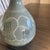 1970s Mid-Century Studio Celadon Double-Gourd Vase With Inlaid Lotus and Medieval Seal Mark For Sale - Image 6 of 12