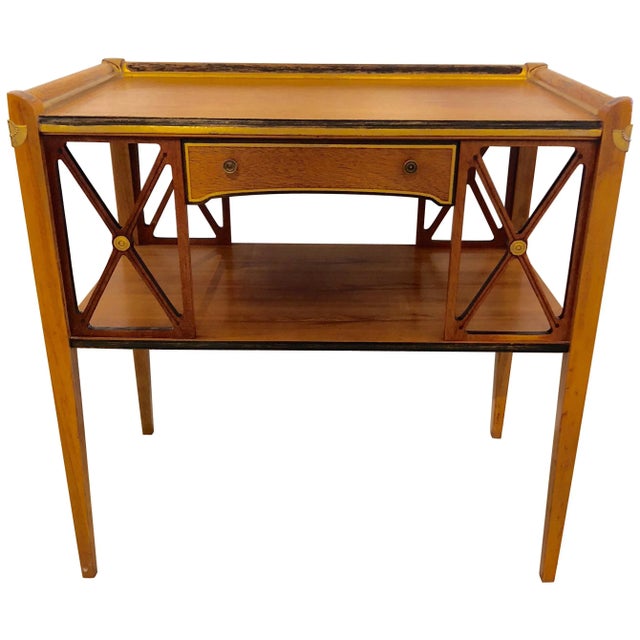 Neoclassical Style Side Table With Drawer For Sale - Image 13 of 13