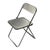 Plia Acrylic Folding Chair with White Seat & Chrome Frame by Giancarlo Piretti for Castelli For Sale - Image 10 of 10