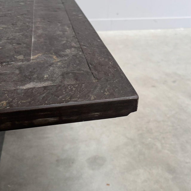 Stone Stone and Steel Coffee Table from Draenert, 1970s For Sale - Image 7 of 11