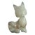 Vintage Carved Onyx Fox Figurine For Sale
