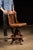 1930s adjustable swivel stool manufactured by Sikes Co., Inc. of Buffalo, New York, appearing to be model No. 031½....