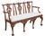 Antique George III Mahogany Triple Chair Back Sofa Settee.