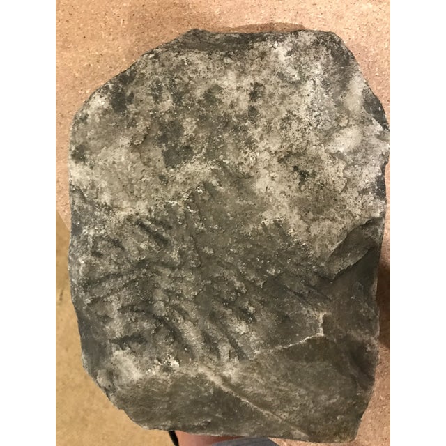 Boho Chic Late 19th Century Vintage Asian Carved Mable Figure For Sale - Image 3 of 4