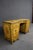 Italian paint-decorated vanity featuring a shaped top with floral bouquets, scrolling rococo ornament, and a mustard-...