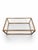 Arhaus Attributed Arhaus Bronze-Finished Metal and Glass Rectangular Coffee Table For Sale - Image 4 of 11
