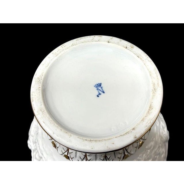 Capodimonte Italian Glazed Ceramic Vase For Sale In Baltimore - Image 6 of 6