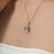 Gemstone Cushion Cut Aquamarine Bezel Set Solitaire Pendant in 925 Sterling Silver For Sale - Image 7 of 14