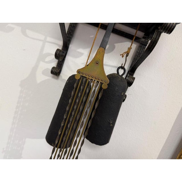 Comtoise Wall Clock with Lyra Pendel, France For Sale - Image 6 of 11