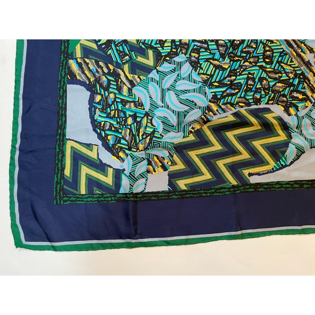 Ted Lapidus Paris Silk Scarf 1970s For Sale - Image 9 of 12