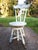 Antique Painted High Back Piano Stool W/ Nautical Glass Claw Feet For Sale - Image 14 of 18