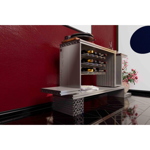 Not Yet Made - Made To Order Los Angeles Wine Cabinet from Aluminium Exchange For Sale - Image 5 of 7