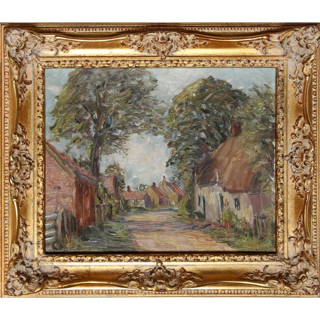 1920s Harold Bennet, Brigsley Village, Lincolnshire, Painting For Sale - Image 5 of 5