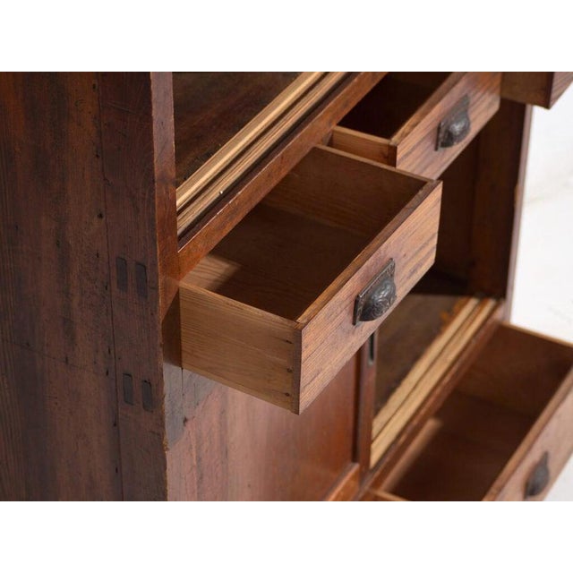 Antique Japanese Cedar Cupboard For Sale - Image 4 of 16