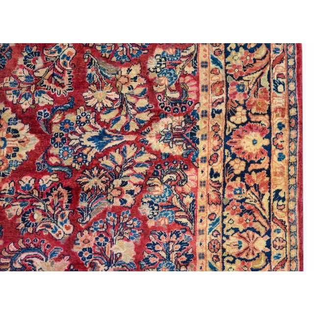 Textile Early 20th Century Sarouk Rug For Sale - Image 7 of 13