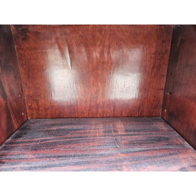 Antique Mahogany Open Bookcase - Adjustable Shelves For Sale - Image 12 of 18