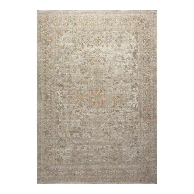 Chris Loves Julia x Loloi Rosemarie Ivory / Natural 7'-10" x 10' Area Rug For Sale