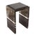 Coffee "Galeone" Bar Stool With Stainless Steel, Walnut and Bronze Details For Sale - Image 8 of 8