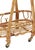 Wood Vintage Italian Bamboo and Rattan Bar Cart For Sale - Image 7 of 8
