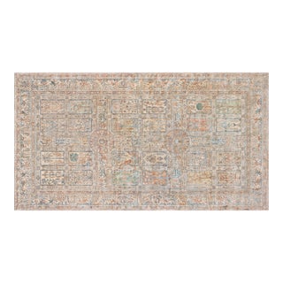 Authentic Early 20th Century Persian Kirman Handmade Wool Carpet For Sale