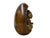 Vintage Oval Egg Shape Wood Relief Carved Buddha Meditation Figure For Sale - Image 4 of 8