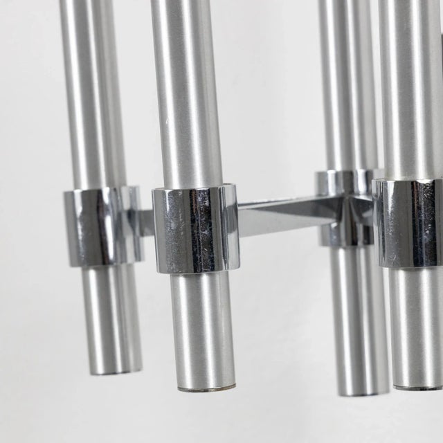 Chromed Metal Wall Lamps, 1970s, Set of 2 For Sale - Image 6 of 12