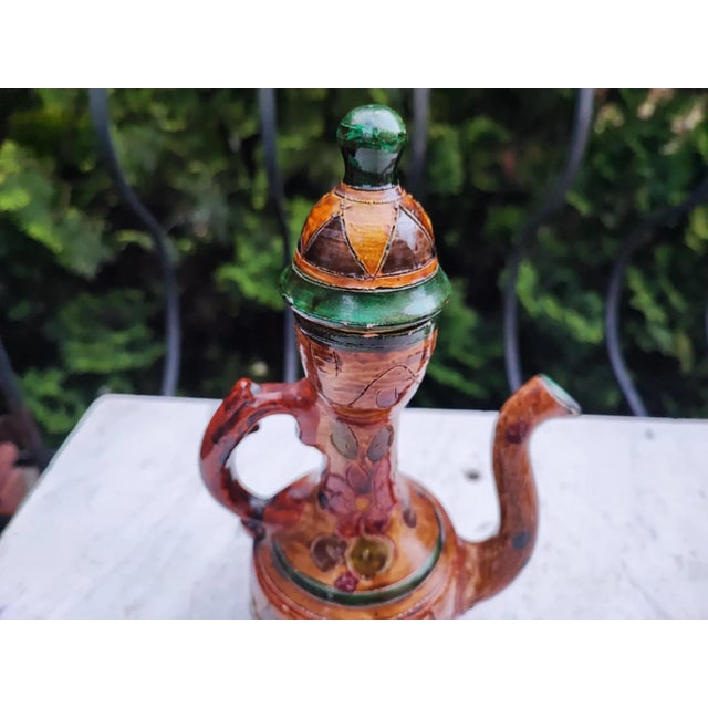 1920s Art Deco Ceramic Jug Carafe, Hutsul, 1920s For Sale - Image 5 of 11