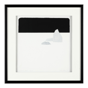 Edie Miller, Woodblock on Paper, Japanese Garden, Framed