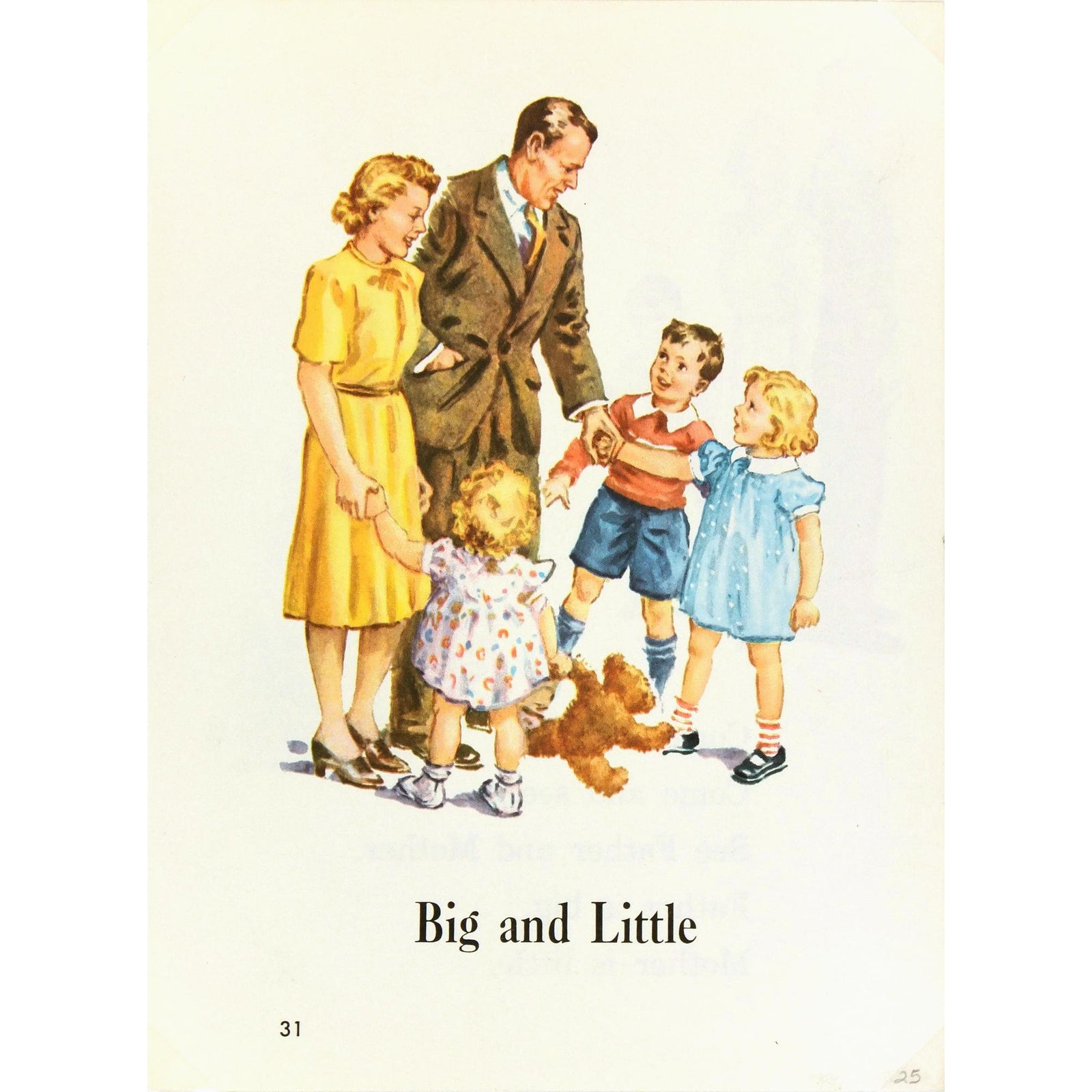 Vintage Lithograph - Dick &amp; Jane Print, C. 1950 | Chairish