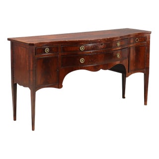Vintage Mahogany Feather Sideboard For Sale