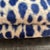 Handcrafted decorative pillow cover, blue cheetah print with cream background, with invisible zipper. Selling only the...