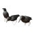 Folk Art Crow Decoys – Set of Three For Sale