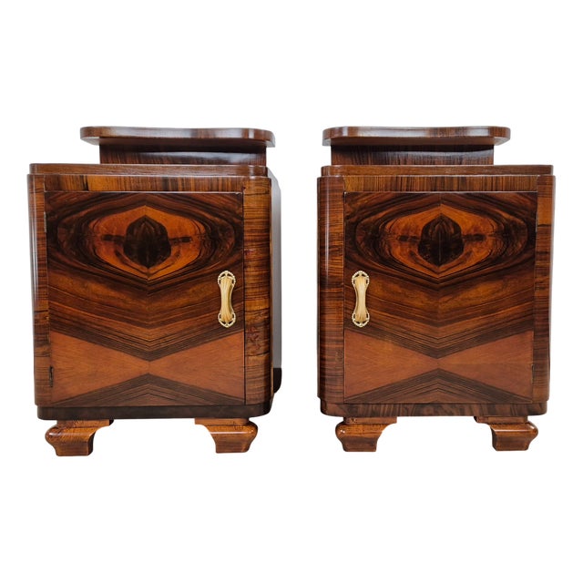 Venetian Art Deco Nightstands, 1939, Set of 2 For Sale