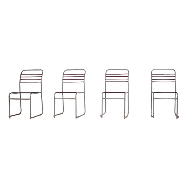 Sandow Chairs in the Style of Bruno Pollak, Set of 4 For Sale