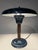 Bauhaus Industrial Blue Mushroom Desk Light in Aluminium and Copper, Germany, 1950s For Sale - Image 3 of 16