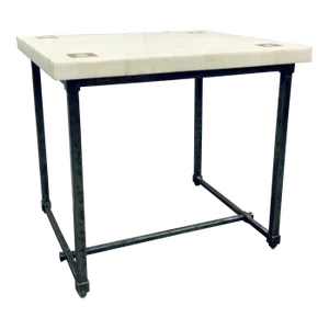 Sherrill Furniture White Stone End Table