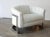 Metal Mid Century Modern Chrome Club Chair in Faux Albino Alligator Hide For Sale - Image 7 of 10