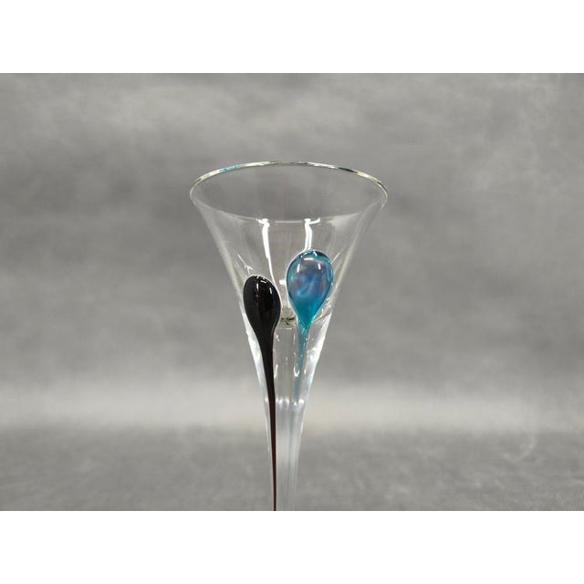 Bohemian Hand Blown Decanter and Glasses Set from Crystalex, 1990s For Sale - Image 10 of 16