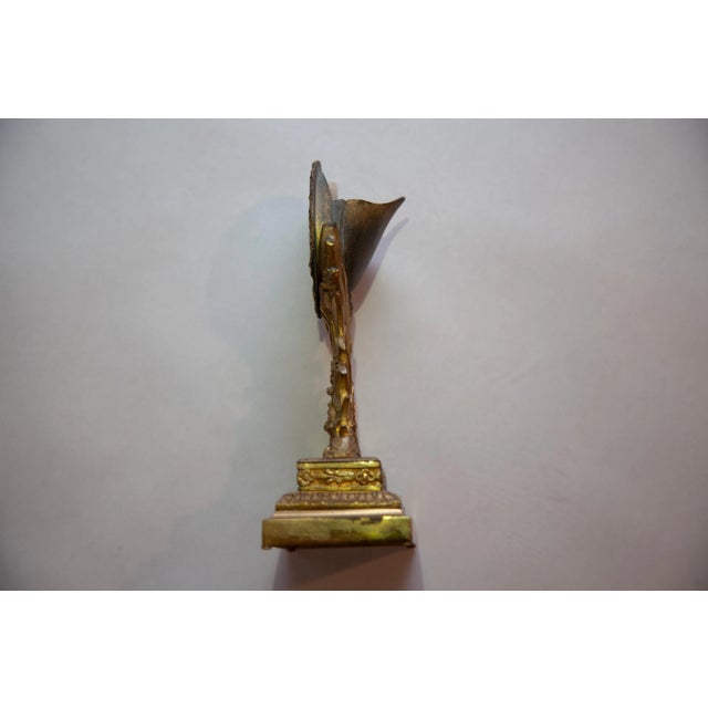 Metal Antique French Pocket Watch Holder For Sale - Image 7 of 10