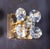 Cut Crystal and Gold Hollywood Regency Sconces by Christoph Palme For Sale - Image 9 of 12