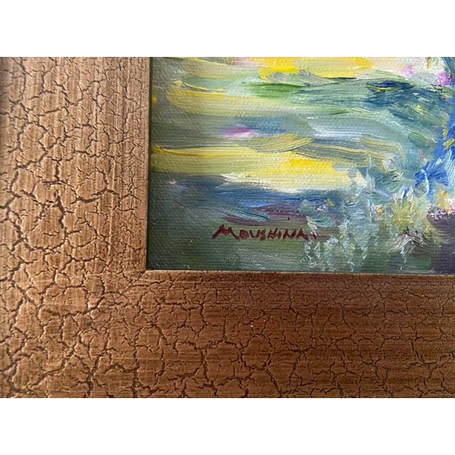 American Contemporary Original Rural Farm Road Oil Painting by Marina Movshina, Framed For Sale - Image 3 of 4