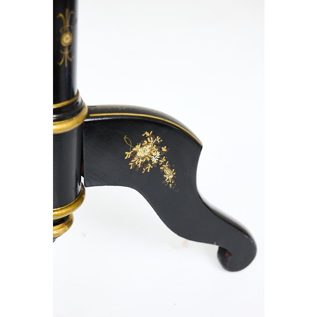 Adjustable Music Stand, Ebonized W Mother of Pearl Inlay, 19th Century Victorian For Sale - Image 14 of 18