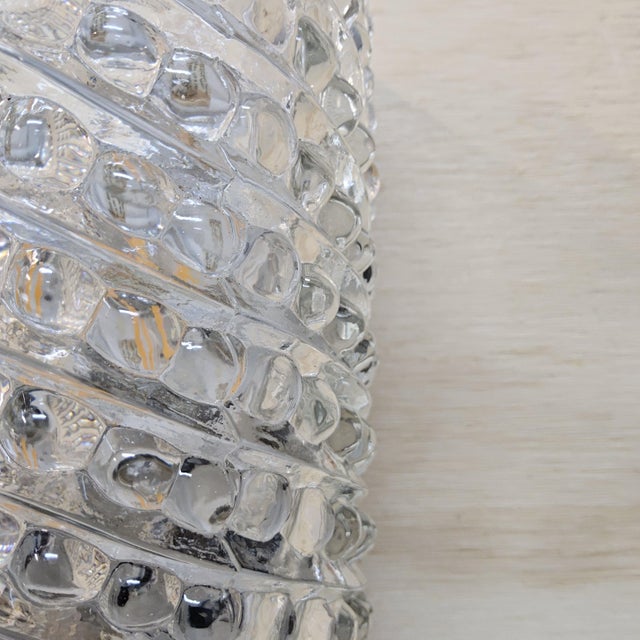 Vintage Dutch Wall Lamp with Bubble Glass Texture by Glashutte Limburg, 1960s For Sale - Image 9 of 16